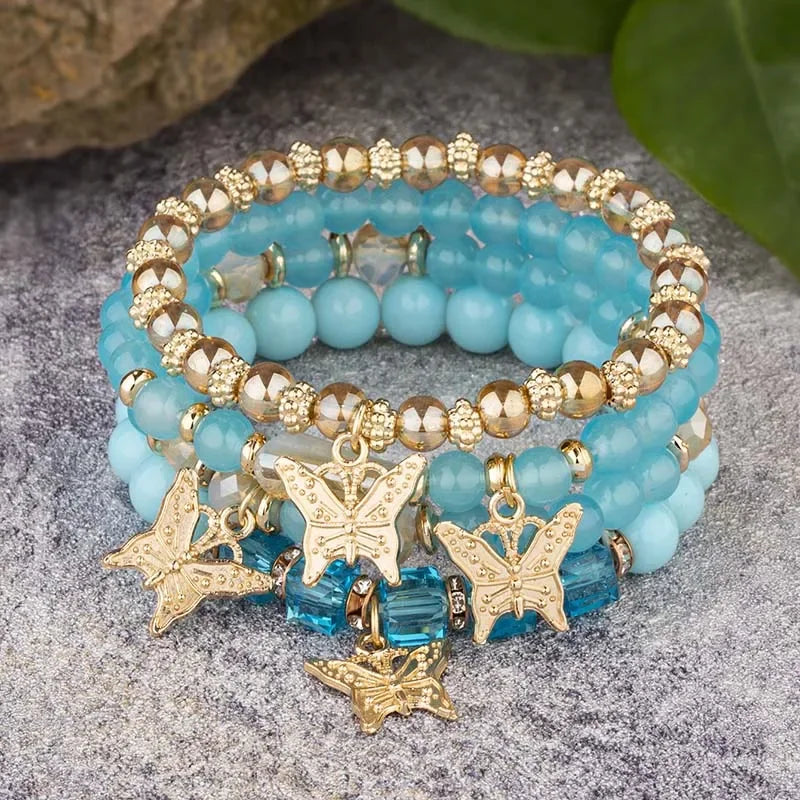 Boho Butterfly Bracelet Set