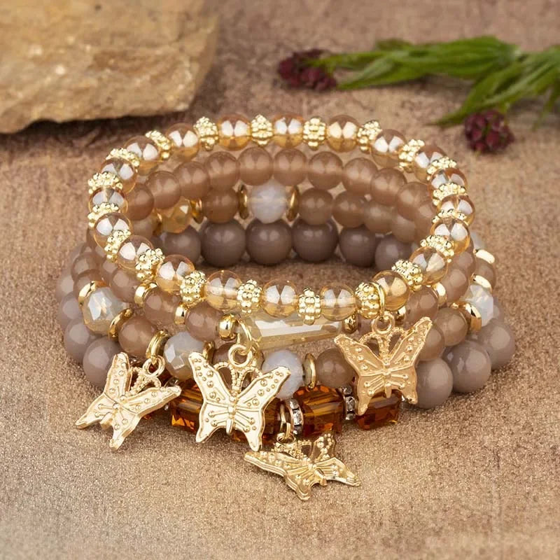 Boho Butterfly Bracelet Set