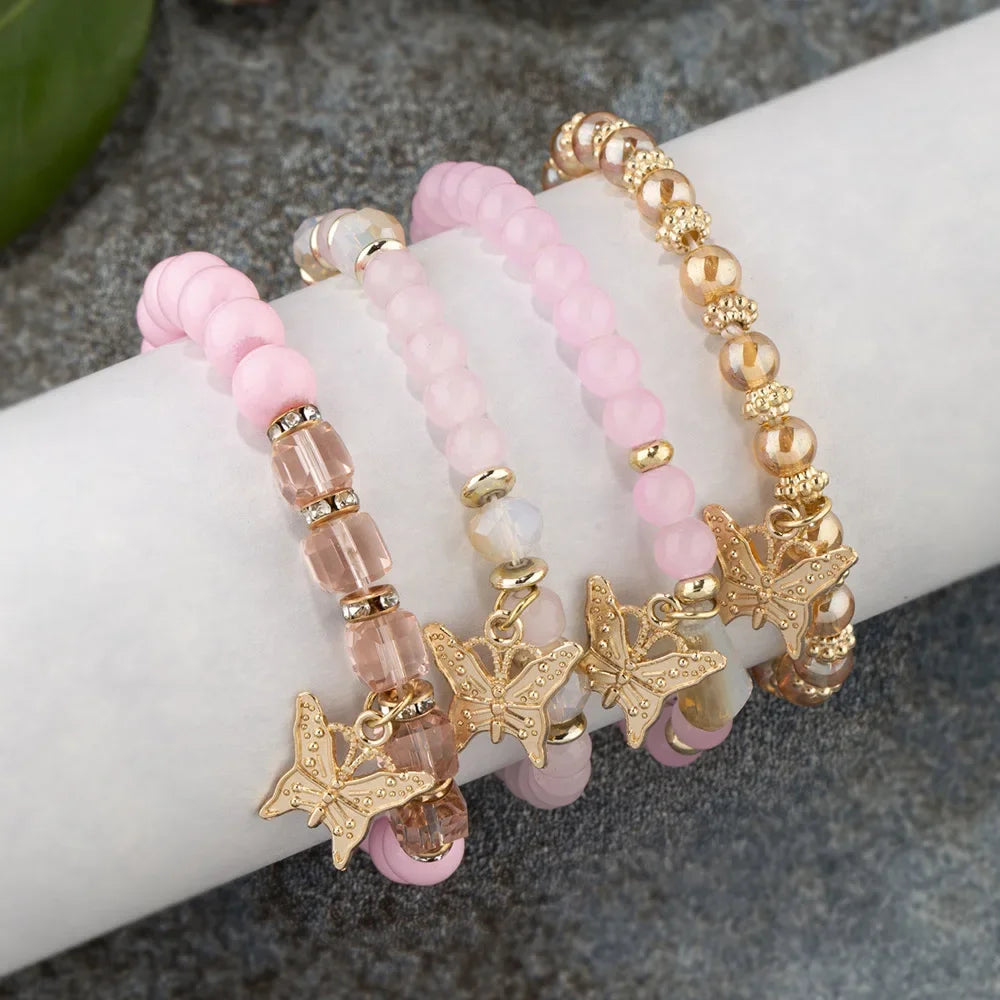 Boho Butterfly Bracelet Set