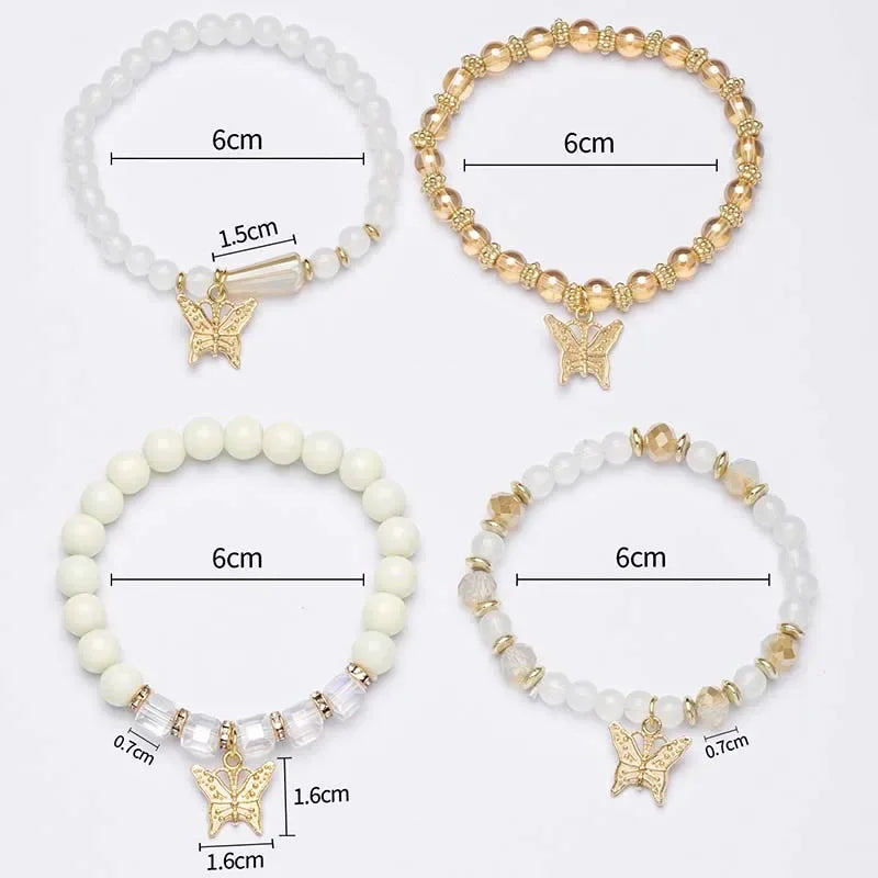 Boho Butterfly Bracelet Set
